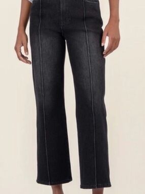 Kut from the Kloth Black High-Rise Flared Jeans